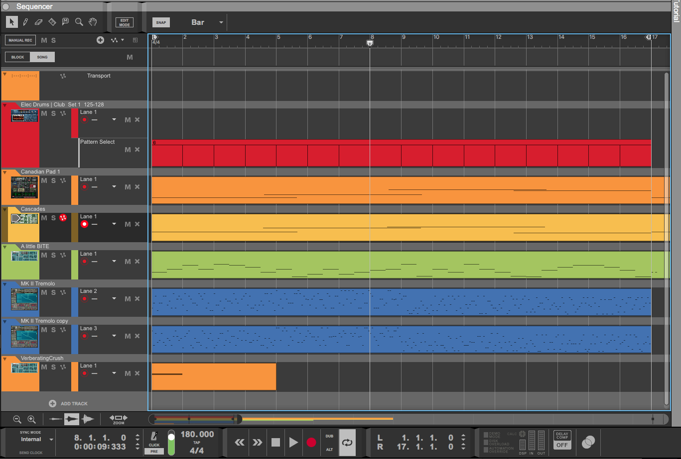 Adaptive Audio session in Reason